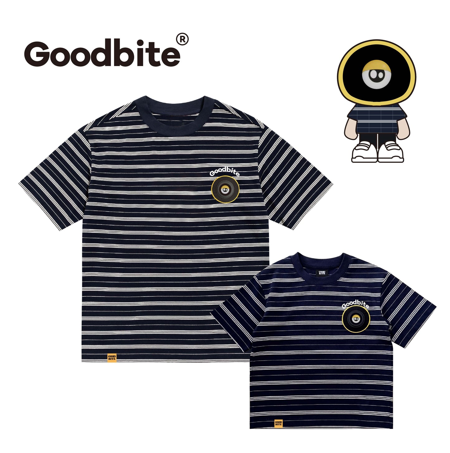 GOODBITE Dynamic Display Nautical Stripe T-shirt
