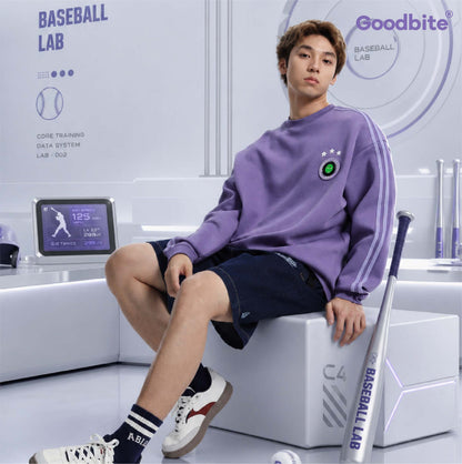 Dynamic Emoticon Display Baseball Hoodie