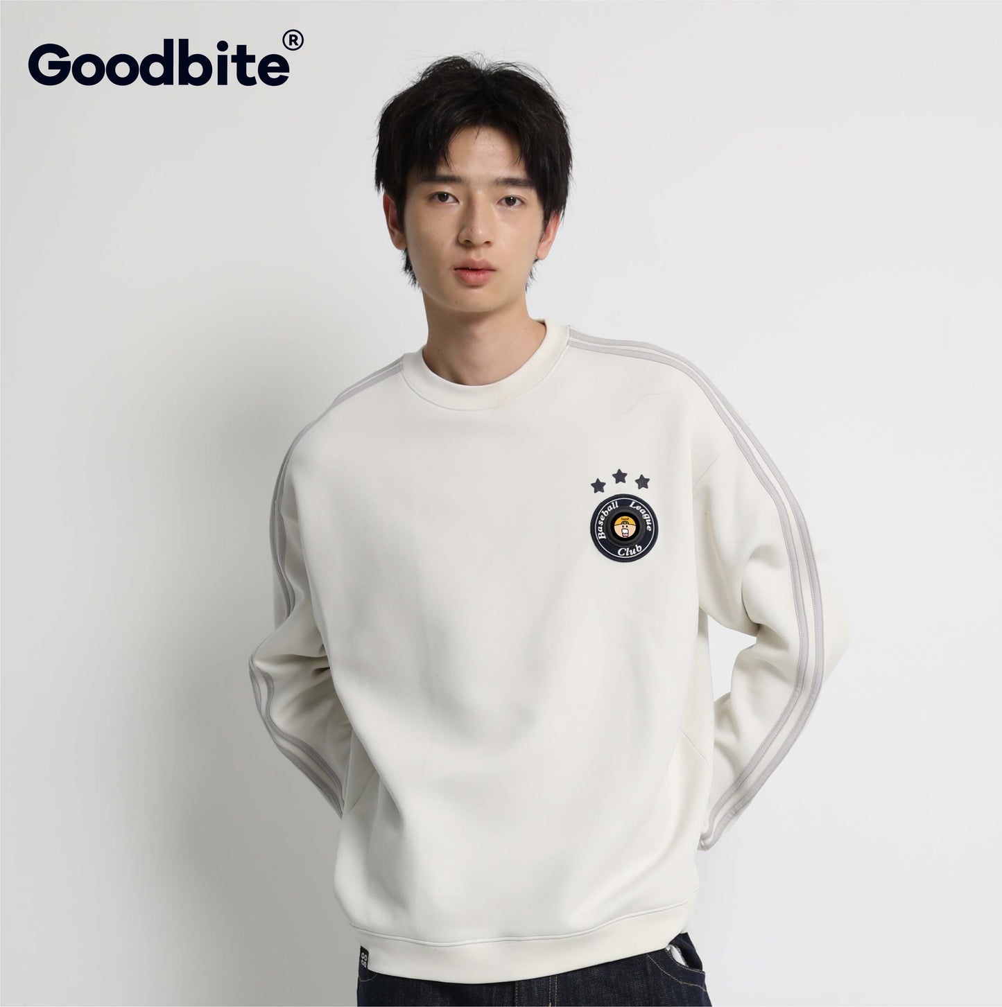 GOODBITE Dynamic Emoticon Display Baseball Hoodie