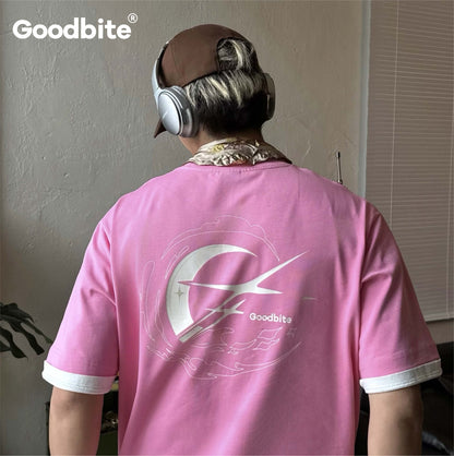 GOODBITE Dynamic Full Moon Emoticons Display T-shirt