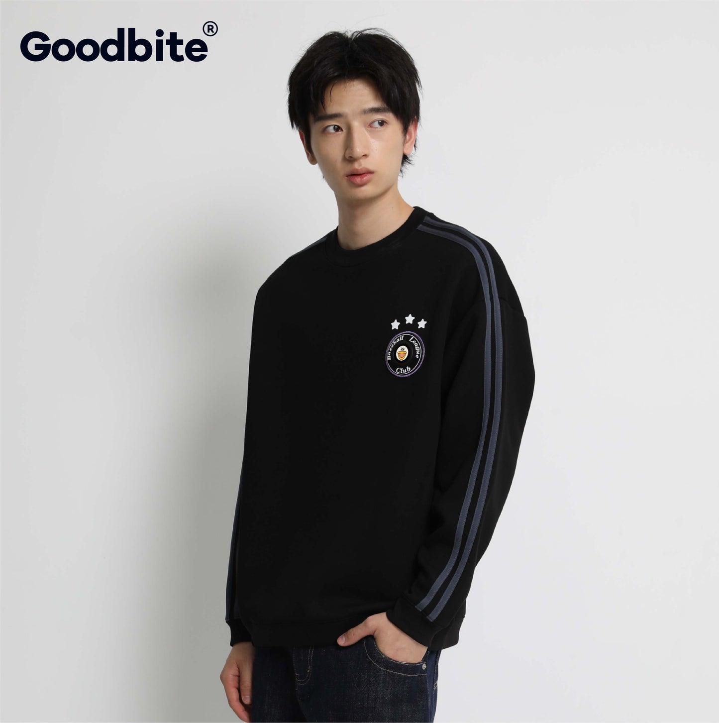 GOODBITE Dynamic Emoticon Display Baseball Hoodie