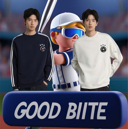 GOODBITE Dynamic Emoticon Display Baseball Hoodie