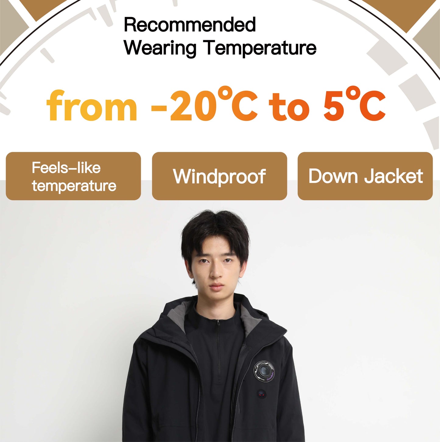 GOODBITE Windproof Display Down Jacket