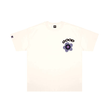 Goodbite Dynamic Floral Emoticons Display T-shirt