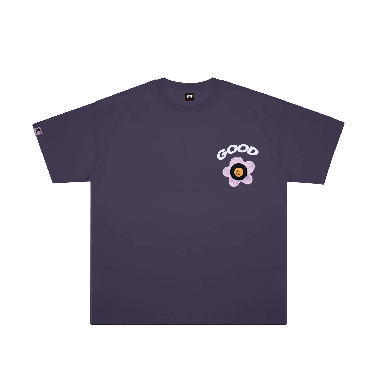 Goodbite Dynamic Floral Emoticons Display T-shirt