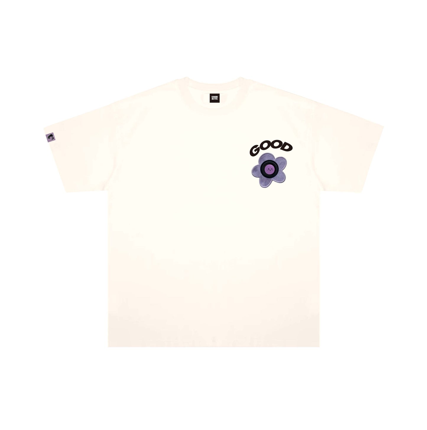 GOODBITE Dynamic Floral Emoticons Display T-shirt