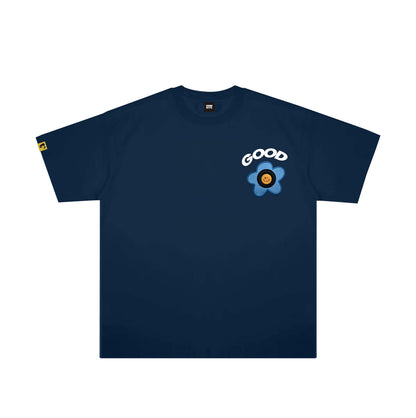 Goodbite Dynamic Floral Emoticons Display T-shirt