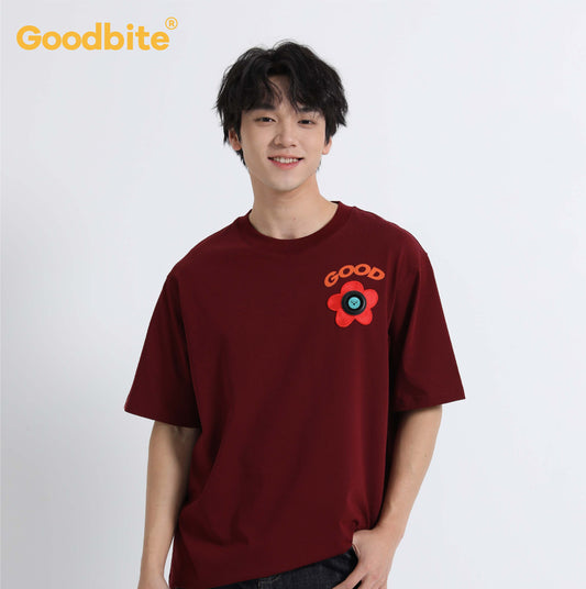 Goodbite Dynamic Floral Emoticons Display New Flower T-shirt