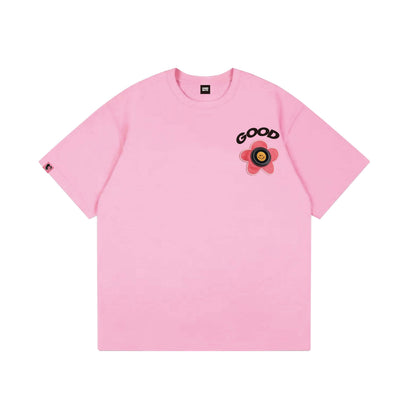 Goodbite Dynamic Floral Emoticons Display New Flower T-shirt