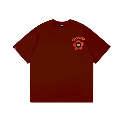 Goodbite Dynamic Floral Emoticons Display New Flower T-shirt