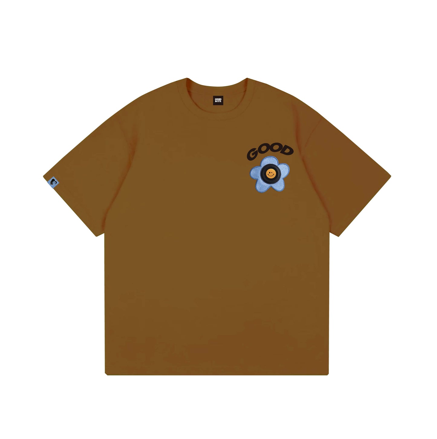 Goodbite Dynamic Floral Emoticons Display New Flower T-shirt