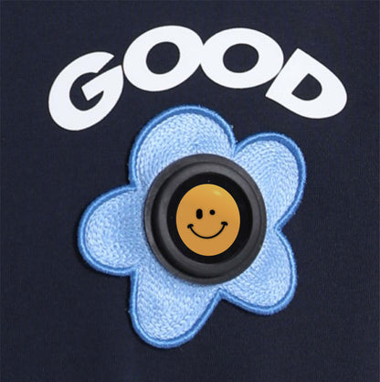 Goodbite Dynamic Floral Emoticons Display New Flower T-shirt