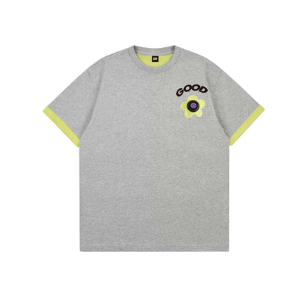 Goodbite Dynamic Floral Emoticons Display New Flower T-shirt