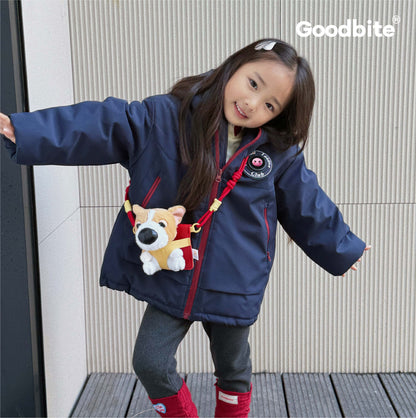 GOODBITE Fun Carnival Dynamic Emoji Display Padded Jacket for kids