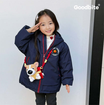 GOODBITE Fun Carnival Dynamic Emoji Display Padded Jacket for kids