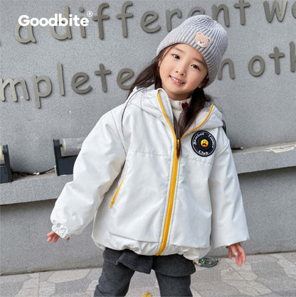 GOODBITE Fun Carnival Dynamic Emoji Display Padded Jacket for kids