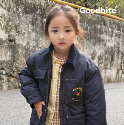 GOODBITE Dinosaur Forest Animated Emoji Display Padded Jacket for kids