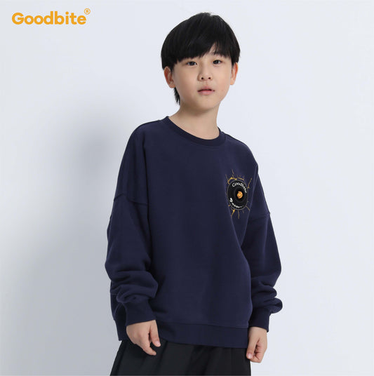 Goodbite Kids' Crewneck Sweatshirt with Animated Emojis，Free Shipping
