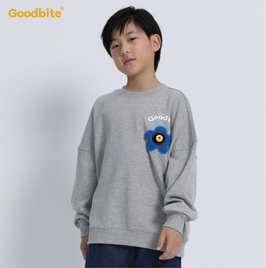 Goodbite Kids' Crewneck Sweatshirt with Animated Emojis，Free Shipping