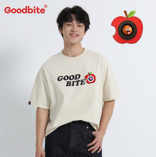 Goodbite Dynamic Floral Emoticons Display Apple T-shirt