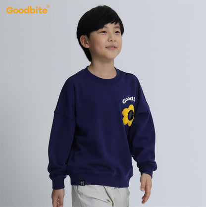 Goodbite Kids' Crewneck Sweatshirt with Animated Emojis，Free Shipping