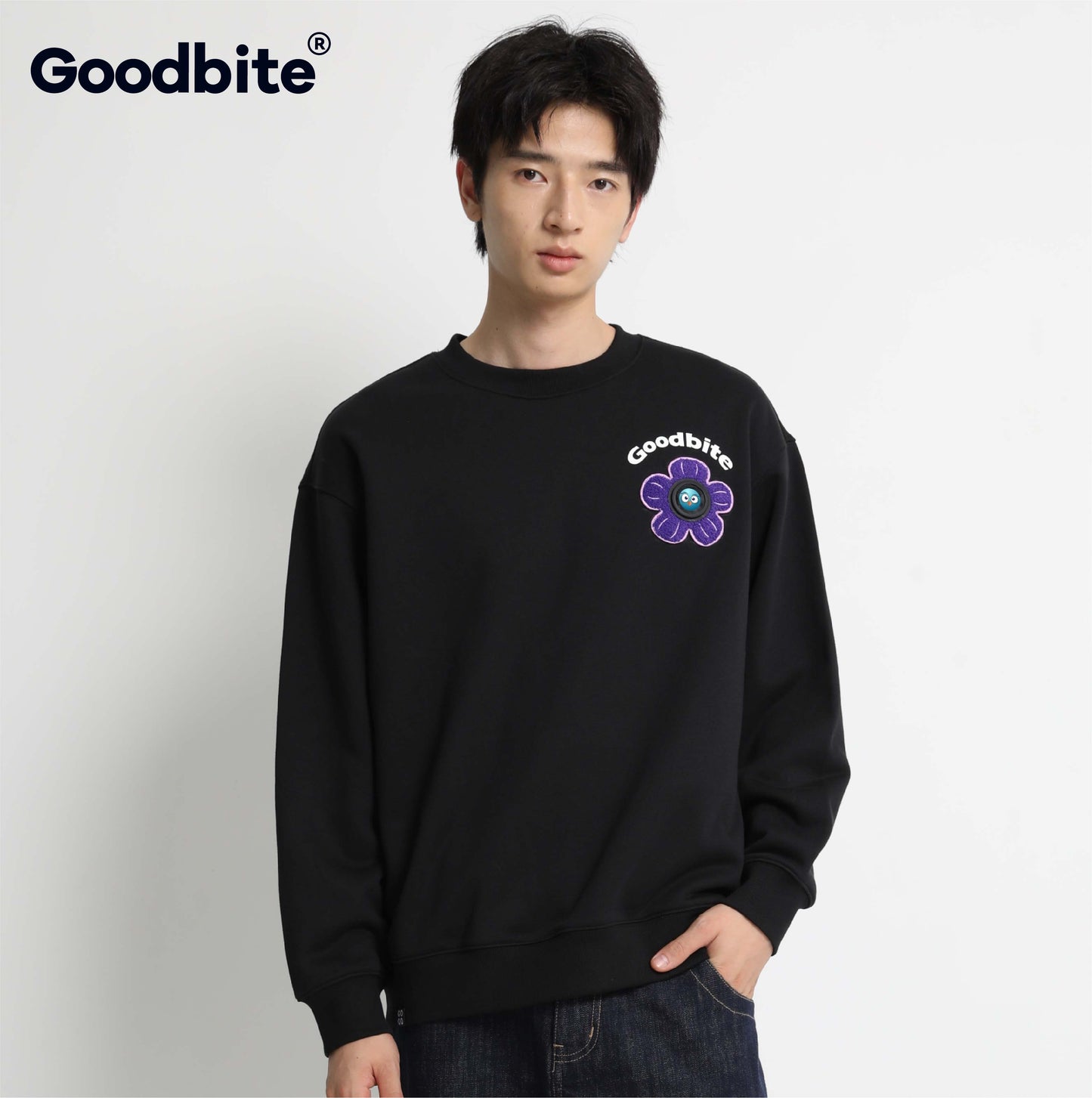 GOODBITE Dynamic Man-Eating Plant Emoticon Hoodie with Integrated Display