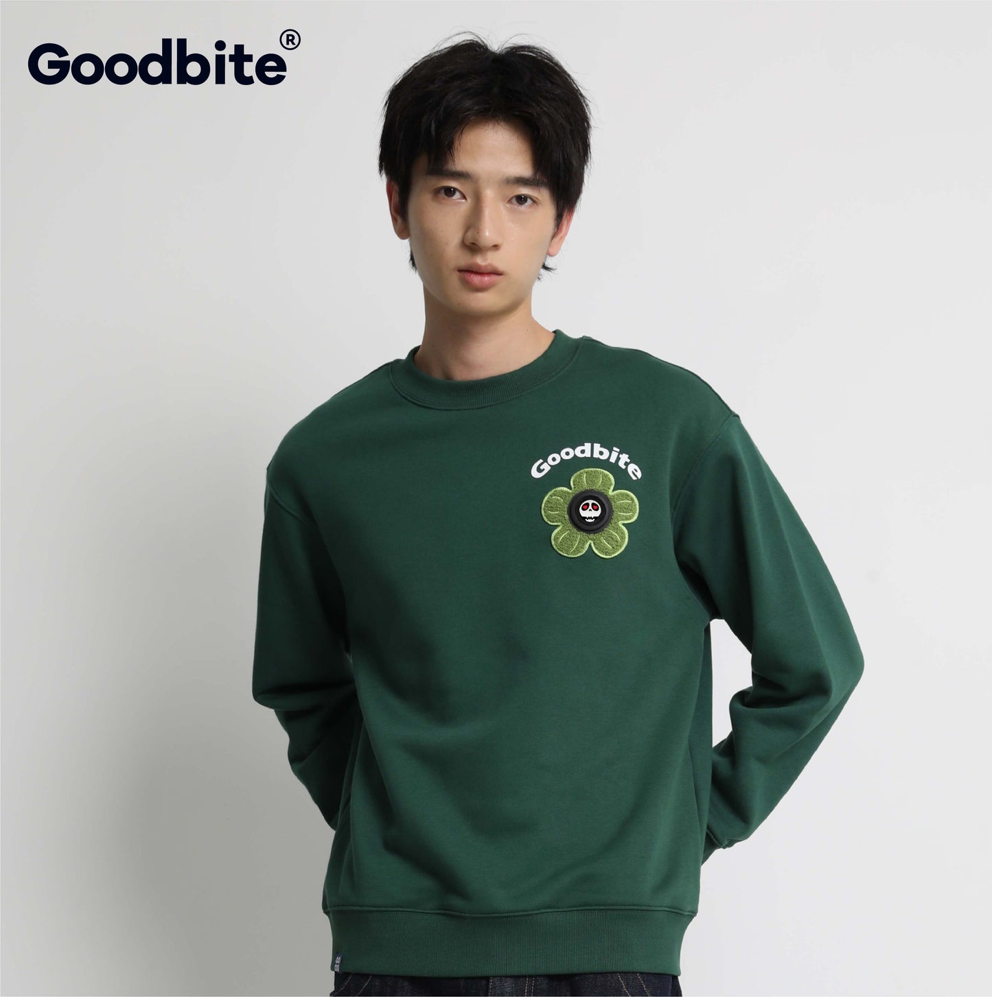 GOODBITE Dynamic Man-Eating Plant Emoticon Hoodie with Integrated Display
