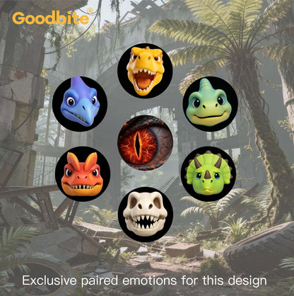 Goodbite Dinosaur Forest Animated Emoji Display T-shirt