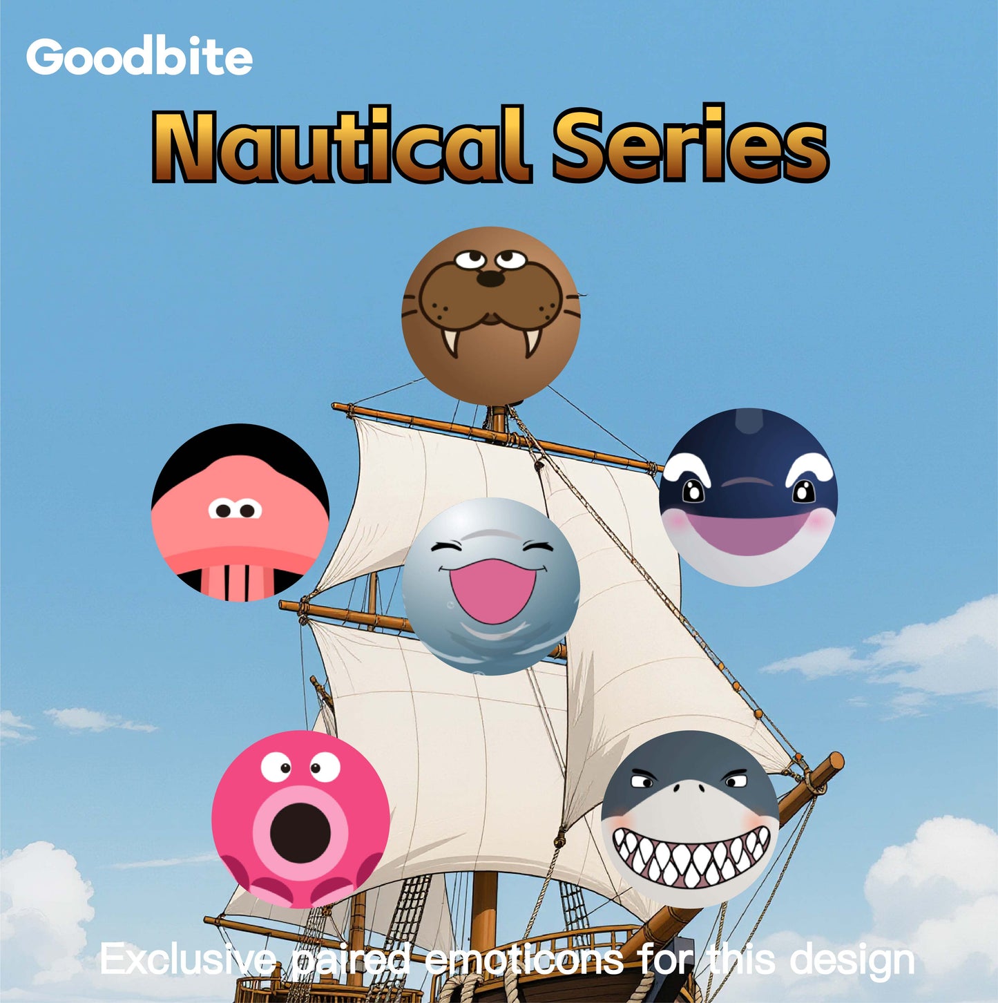 GOODBITE Nautical Series Waterproof Woven Windbreaker with Display Screen