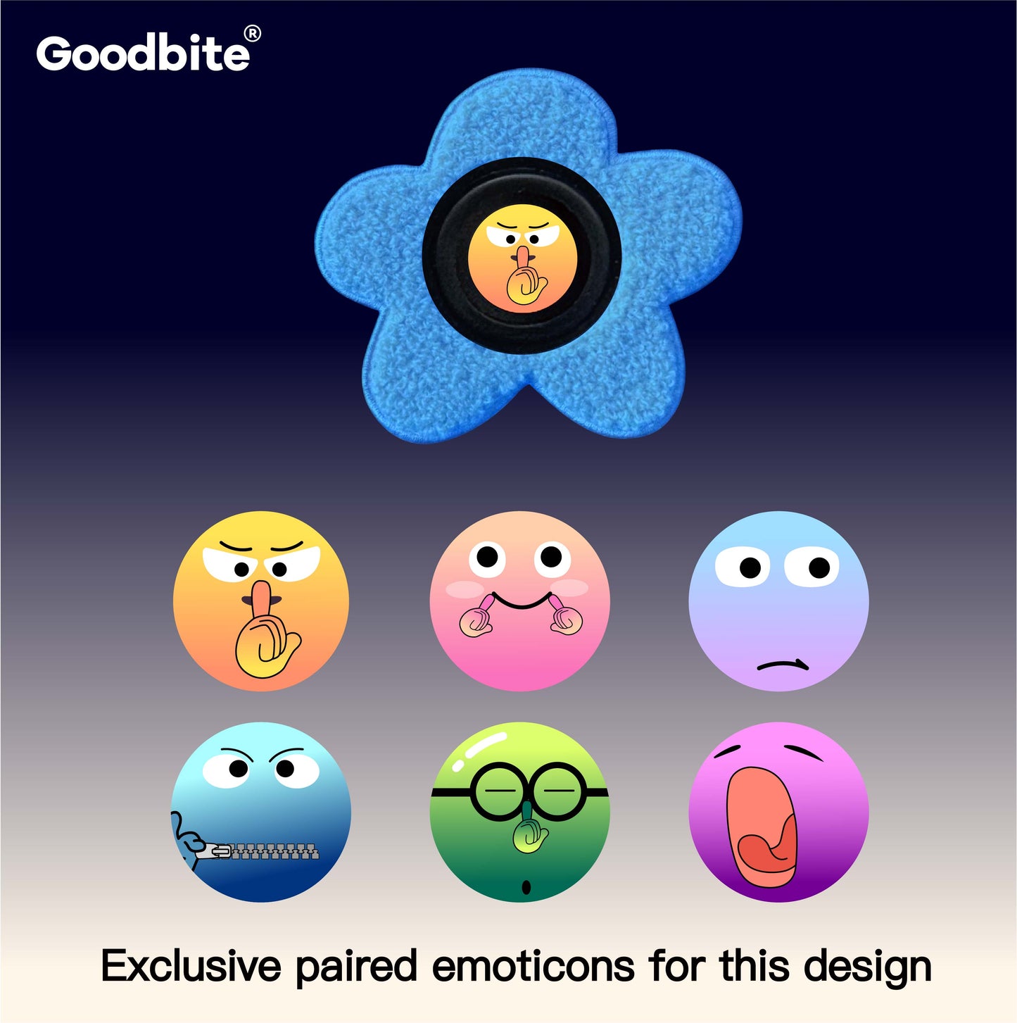 GOODBITE Dynamic Emoticon Display Striped Knitwear