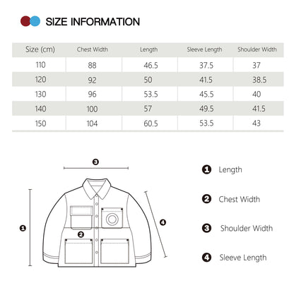 GOODBITE Dinosaur Forest Animated Emoji Display Padded Jacket for kids