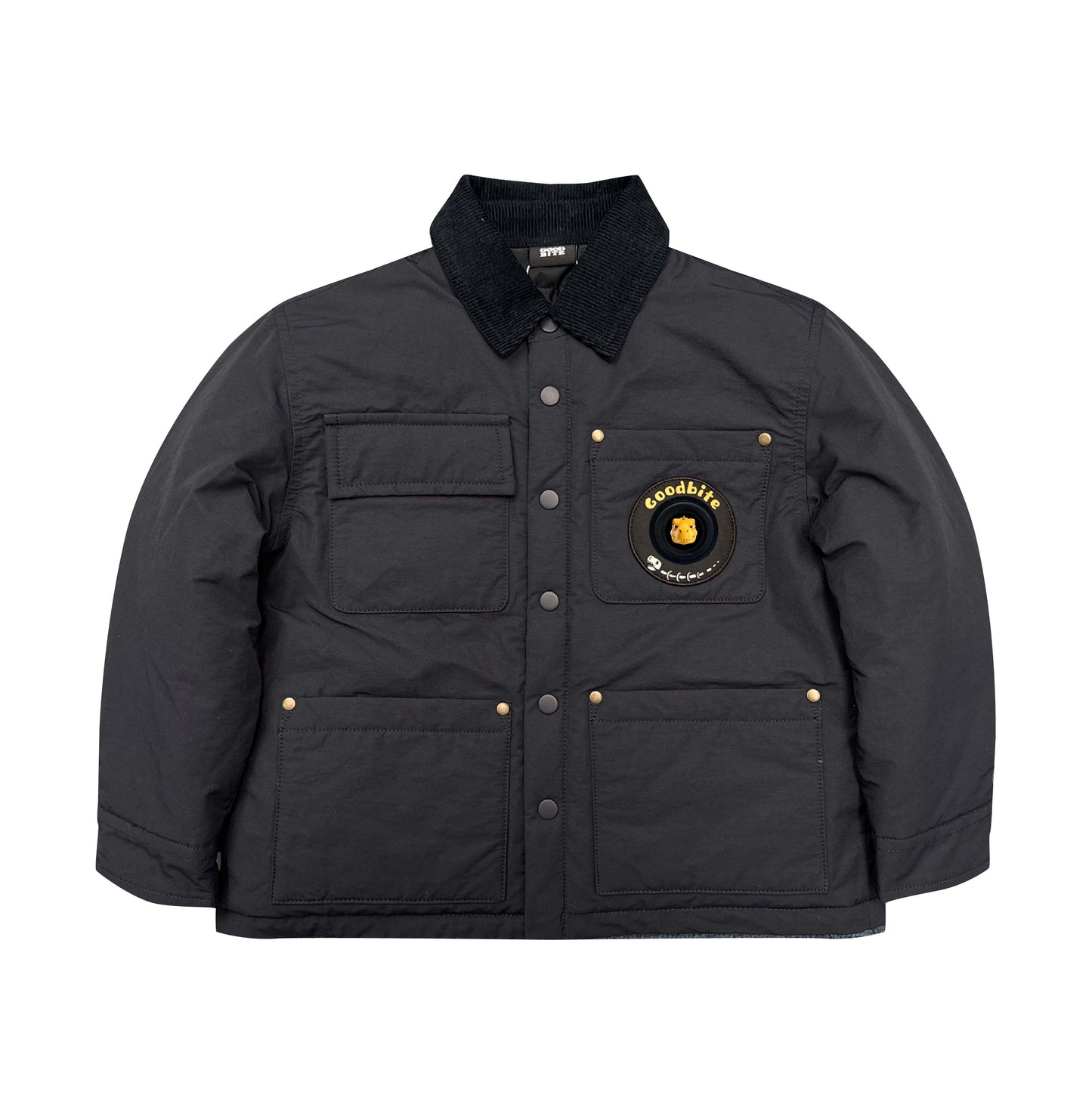 GOODBITE Dinosaur Forest Animated Emoji Display Padded Jacket for kids