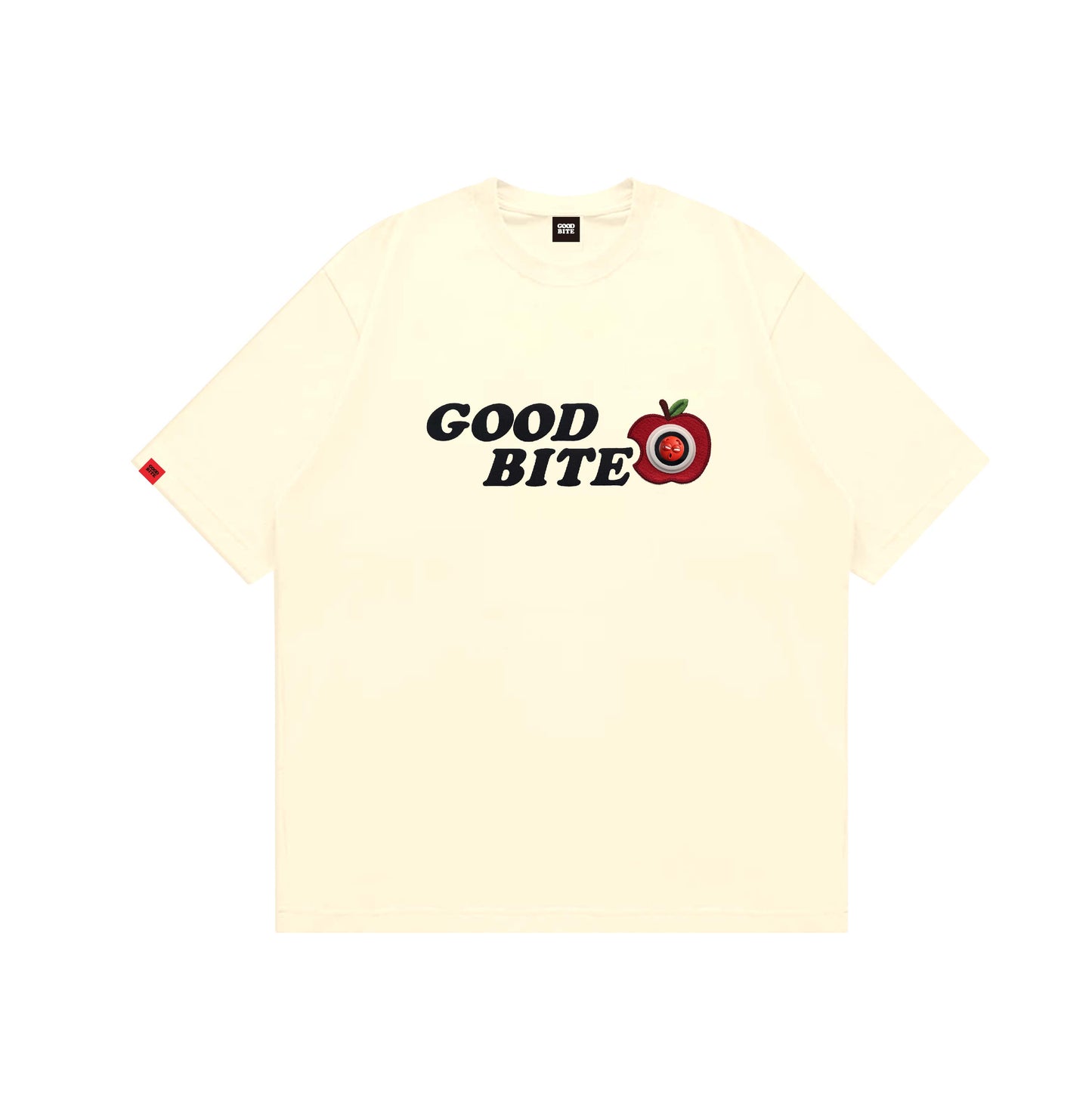Goodbite Dynamic Floral Emoticons Display Apple T-shirt