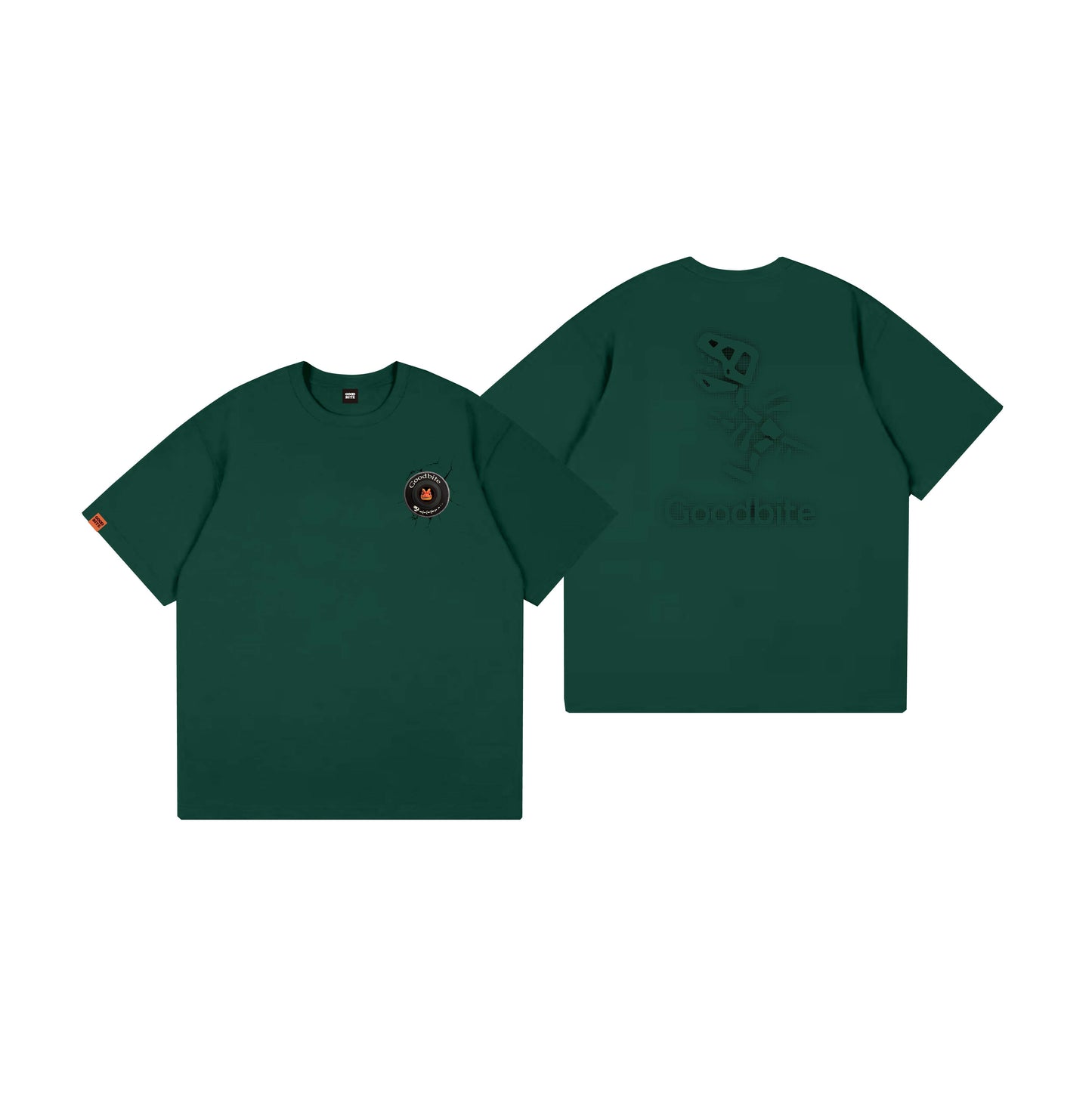 Goodbite Dinosaur Forest Animated Emoji Display T-shirt