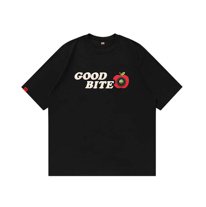 Goodbite Dynamic Floral Emoticons Display Apple T-shirt