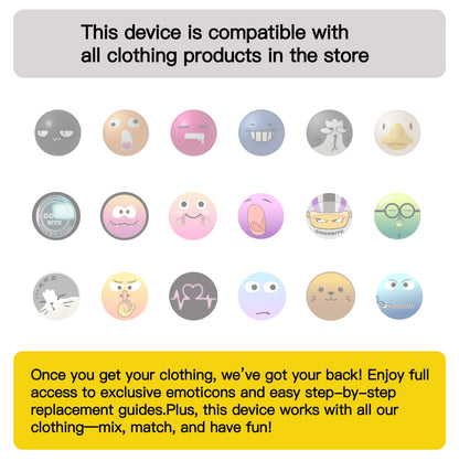 Goodbite Kids' Crewneck Sweatshirt with Animated Emojis，Free Shipping