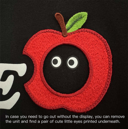 Goodbite Dynamic Floral Emoticons Display Apple T-shirt
