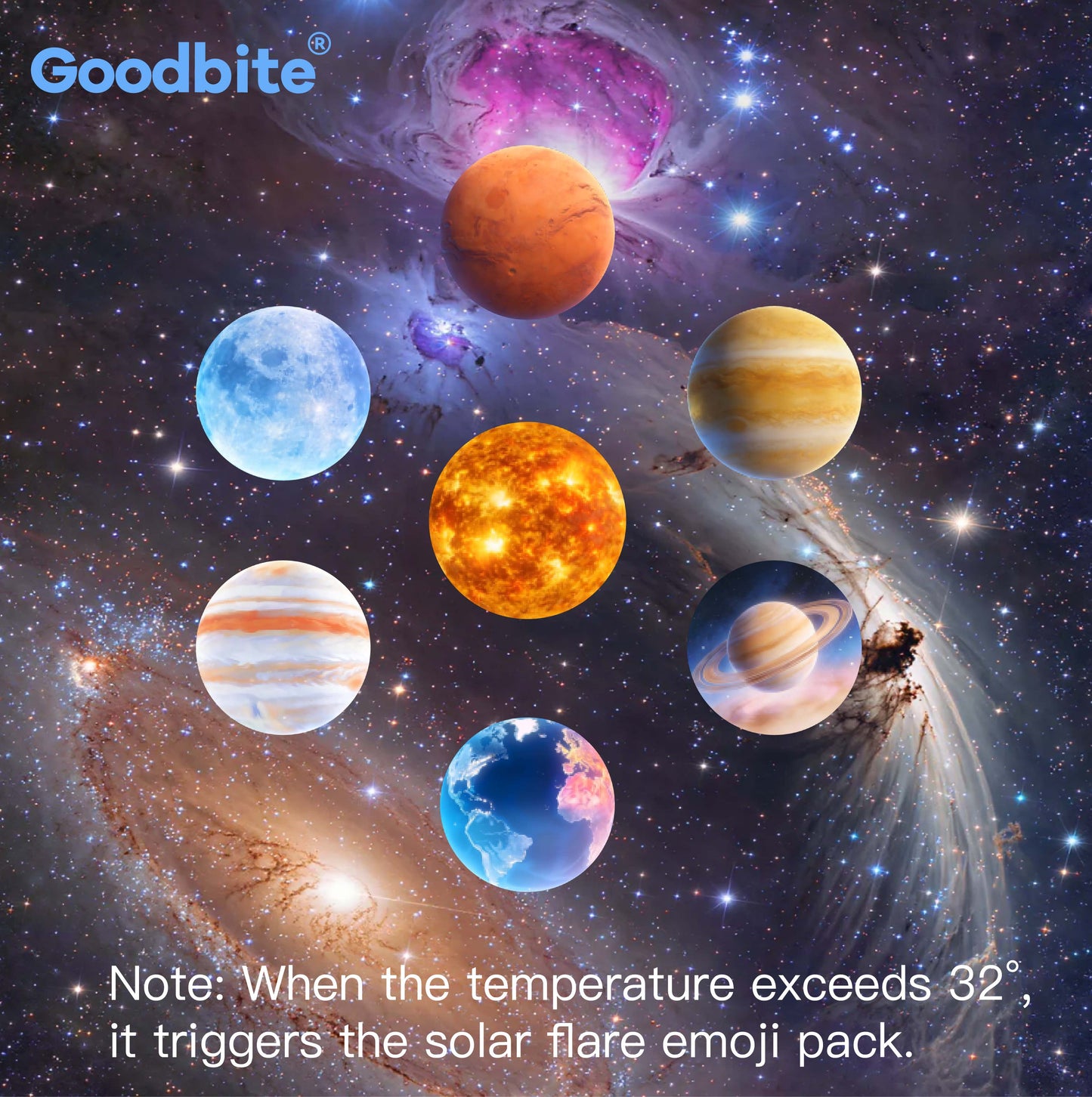 Goodbite Horizon Emoji Display T-shirt