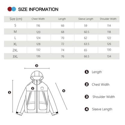 GOODBITE Nautical Series Waterproof Woven Windbreaker with Display Screen