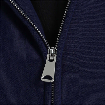 Goodbite A zip-up hoodie with animated emojis