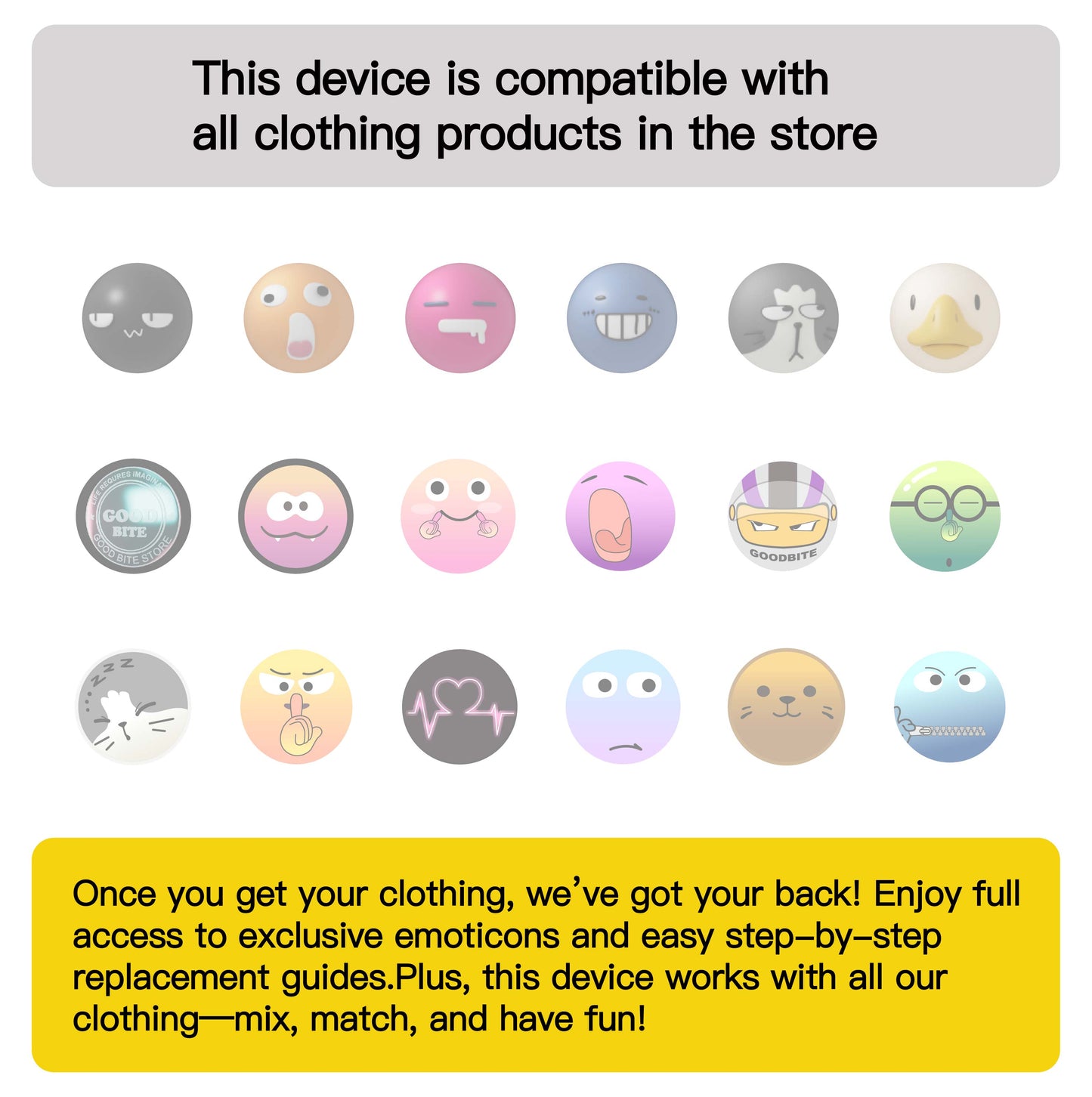 GOODBITE Dinosaur Forest Animated Emoji Display Padded Jacket for kids