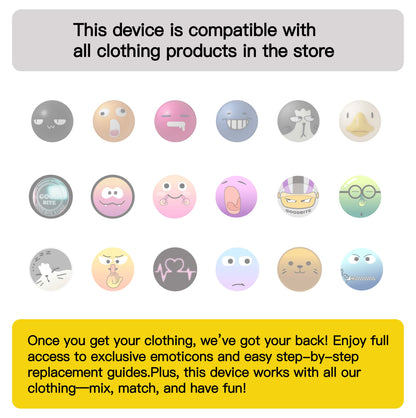 GOODBITE Dinosaur Forest Animated Emoji Display Padded Jacket for kids